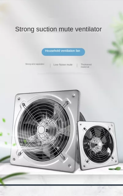  ventilateur d'extraction en acier inoxydable 