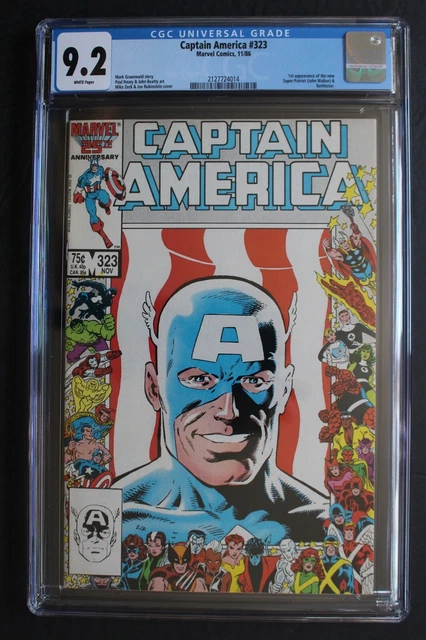 CAPTAIN AMERICA #323 1st John Walker SUPER PATRIOT aka US AGENT MCU 1986 CGC 9.2