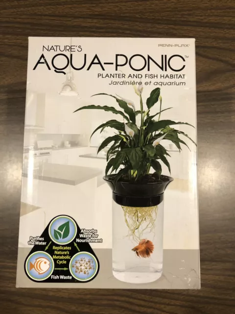 Penn-Plax Aquaponic Planter and Aquarium for Fish Tank for Plants and Fish 3
