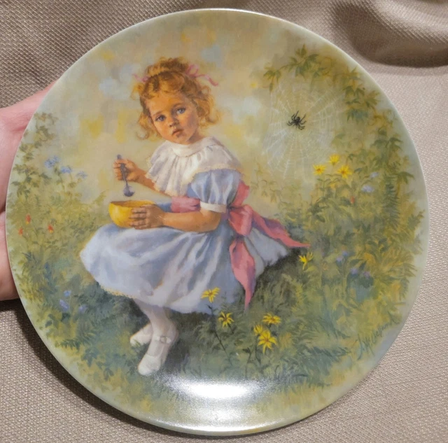 Little Miss Muffet Mother Goose Collector Plate John McClelland COA NoBox