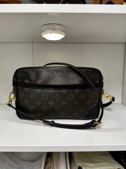 Louis Vuitton Compiegne Bag Authentic Crossbody Black