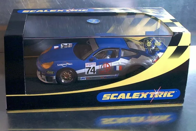 Scalextric Porsche 911 Gt3R 24H. Slotcar Le Mans 2003 C2461 1:32 In Perfette Condizioni/Scatolate/L.e