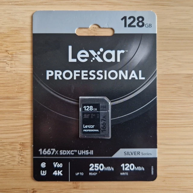 Tarjeta de memoria Lexar Professional 1667x SDXC UHS-II 128 GB - ¡SIN PRECIO BASE!¡!