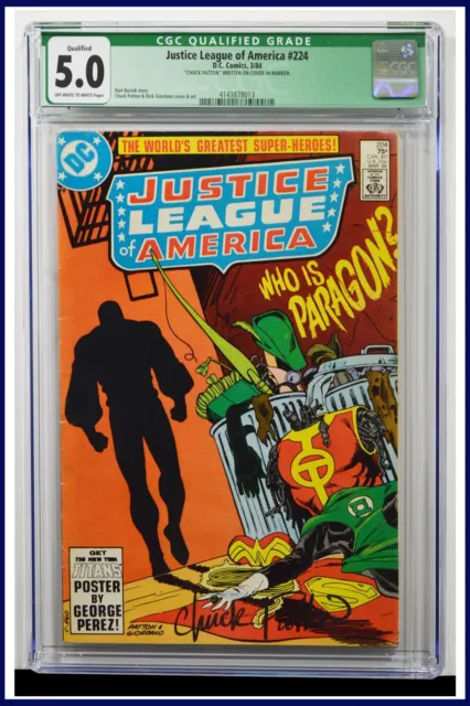 Justice League America #224 CGC Graded 5.0 DC March 1984 Signed Comic Book.