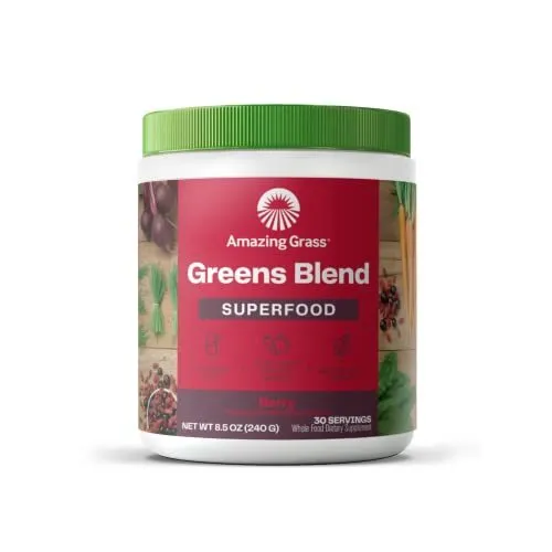 Amazing Grass Greens Blend Superfood Super Greens Powder Smoothie Mix with Or...
