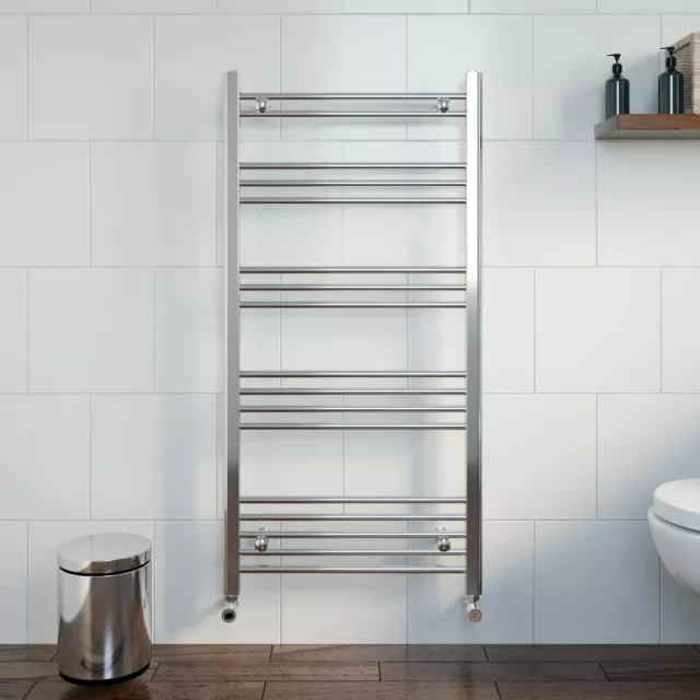 Bathroom Straight Curved Heated Towel Rail Radiator Rad Ladder Chrome All Sizes