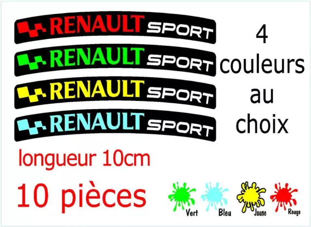 Kit 4 Stickers de jante Renault Sport - STICK AUTO