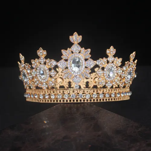 Crystal Queen Tiaras Crowns Bridal Pageant Prom Hair Bride Jewelry Accessories