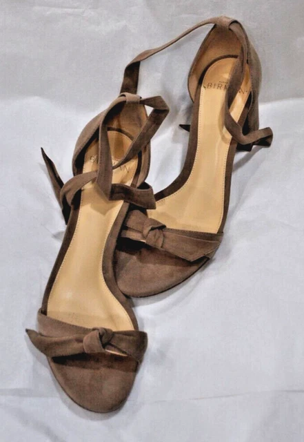 Alexandre Birman Women's Brown Suede Block High Heel Size 36 Alexandre Birman Women's Brown Suede Block High Heel Size 36