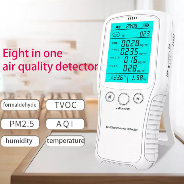 Luft Qualität Messgerät PM10 PM2.5 TVOC AQI Formaldehyd Detektor Staub Sensor