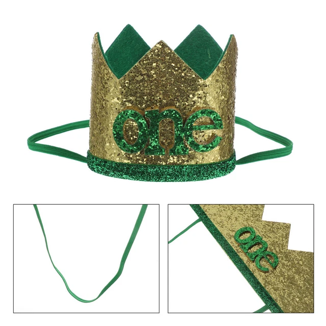 Couronne Lion 1er Anniversaire Bébé - Set Couronne + Insert Gâteau Thème Jungle