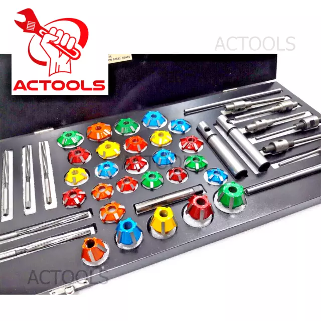 New Valve Job Seat Cutter Set Carbide Tipped for Motorcycles 3 angle UK ACTOOLS