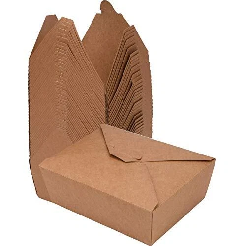 70 Oz Take Out Food Containers 50 Pack Disposable Kraft Paper Food Container T