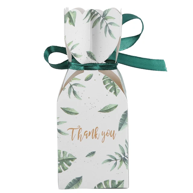 50pcs Wedding Sweets Box Packaging Party Favor Box Birthday Gift Boxes With Gip
