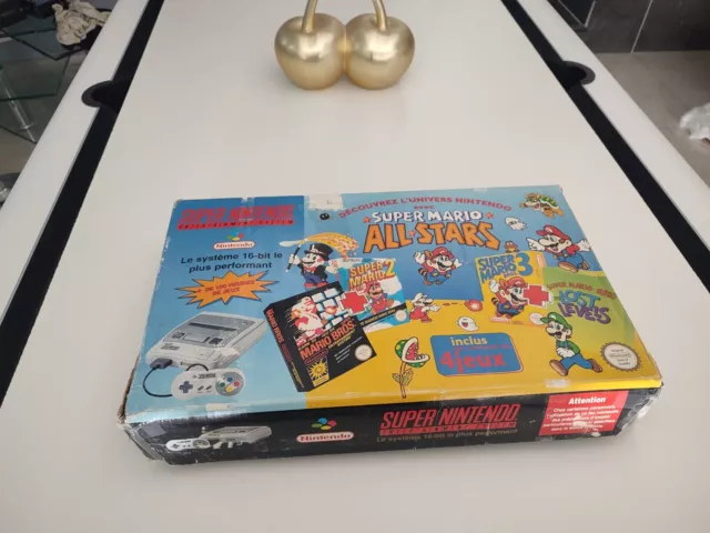 Super Nintendo Console Pack Super Mario All Stars FRA bon état