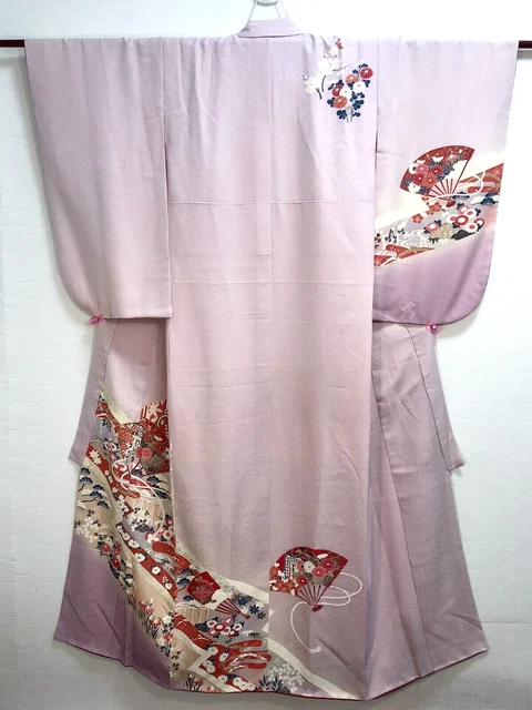 Japanese Vintage  Silk Kimono from 1970's - small size