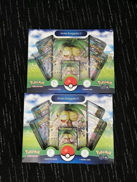 Pokemon Cards TCG 2x Box Pokémon GO Alolan Exeggutor V Factory Sealed New