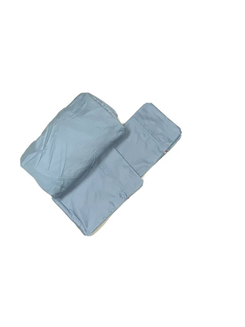 Tommy Hilfiger Luxury Full Sheets Set Bedding Blue Fitted & Pillowcases Soft