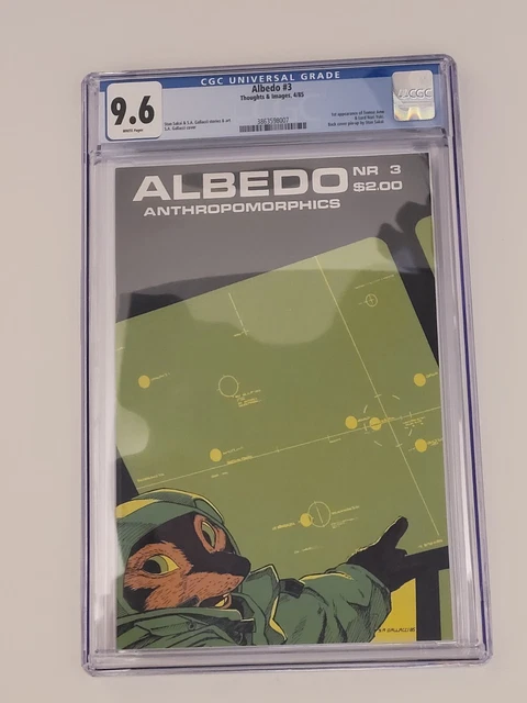 Albedo #3 CGC 9.6 White Pages Stan Sakai 1985 - 2nd Usagi Yojimbo