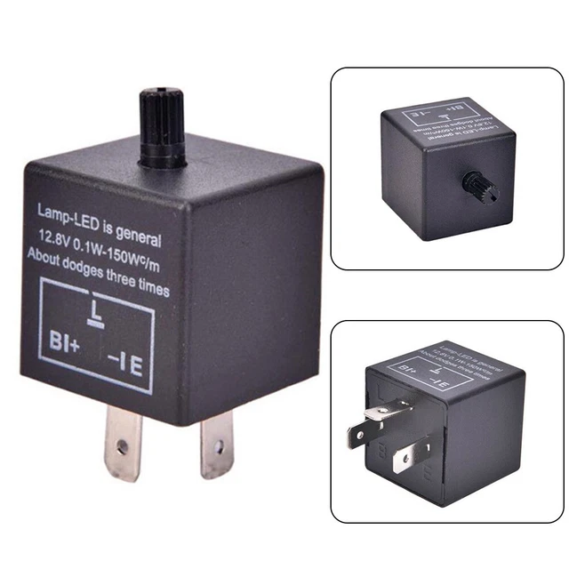 Relè Lampeggiatore Moto 2-Pin - 6V-12V Per Frecce, Colore Blu