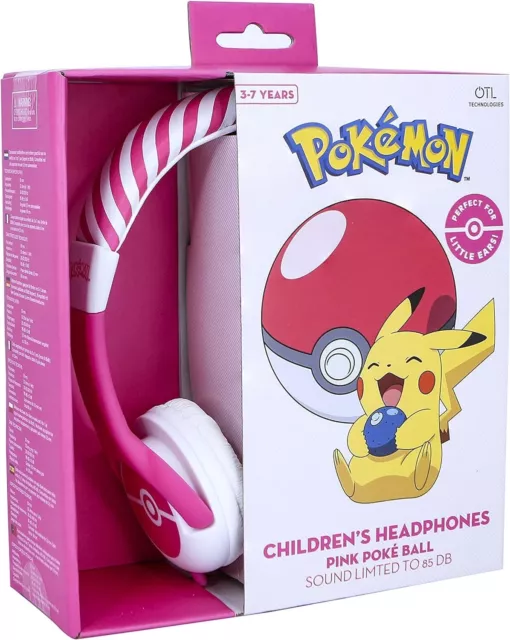 OTL Technologies Kids Headphones Pokemon Pink Pokeball Headphones - NEW IN BOX