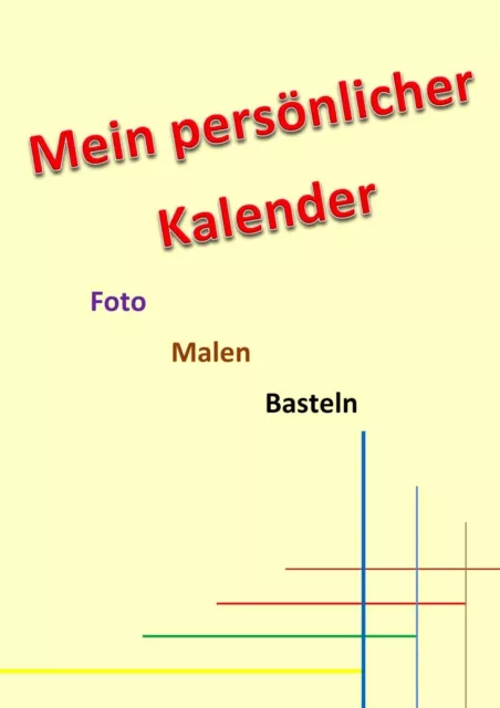 Immerwährender A4 Vanille Bastel Foto Jahres Kreativ Dauer Kalender ewiger