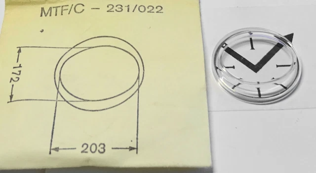 VERRE MONTRE DIAMÈTRE 31.4 mm BAGUE CHROMÉE METALPLAN