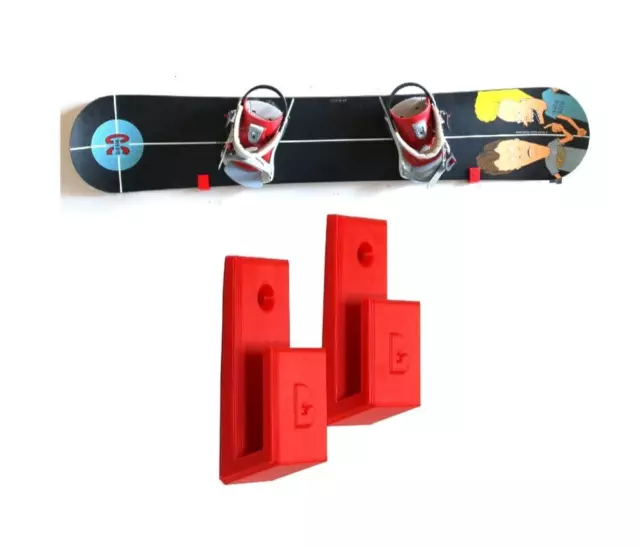 PANTALLA DE RACK DE ALMACENAMIENTO PARA MONTAJE EN PARED DE SNOWBOARD para...