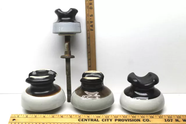 PINCO Insulators Porcelain Electric Industrial Two Tone Ceramic + ITE Power Line