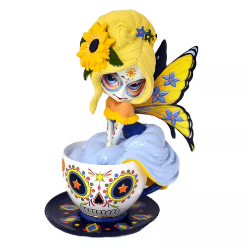Hamilton Jasmine Becket-Griffith Savory Sunflower Sugar Skull Fairy Figurine #6