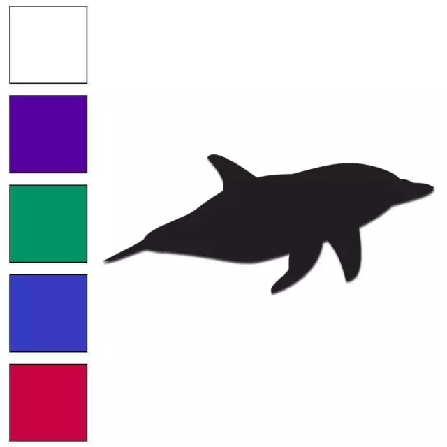 Dolphin Porpoise - Vinyl Decal Sticker - Multiple Colors & Sizes - #6054