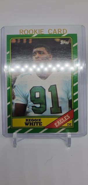 REGGIE WHITE ROOKIE CARD 1986 Topps VINTAGE FOOTBALL RC Eagles Packers HOF!🔥