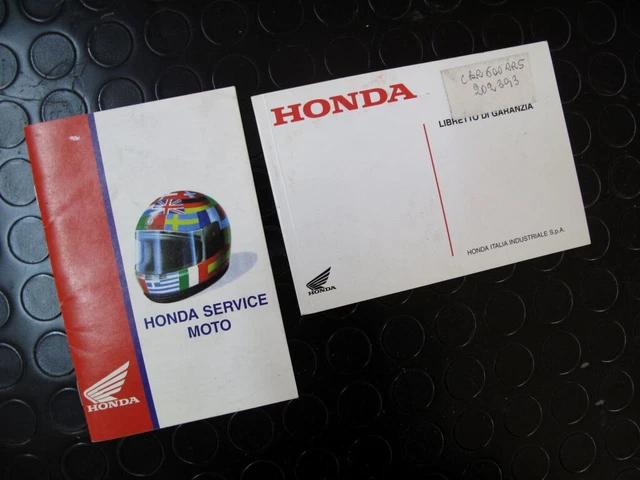 Honda Cbr 600 Rr Service Book Libretto Tagliandi Pc40 Cbr600Rr