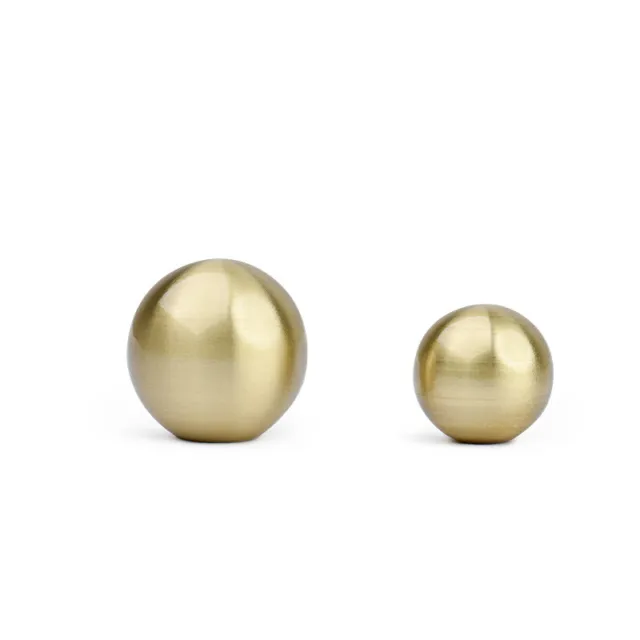 Retro Gold Round Shape Solid Brass Cabinet Knobs Handles Wardrobe Drawer Pulls