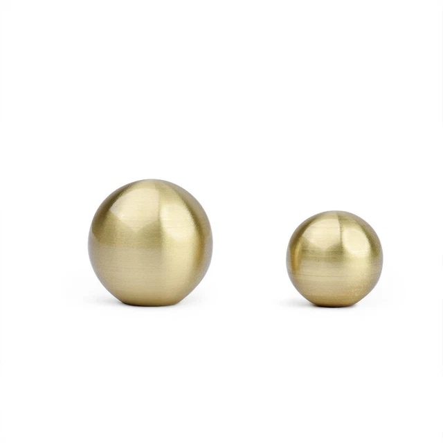 Retro Gold Round Shape Solid Brass Cabinet Knobs Handles Wardrobe Drawer Pulls