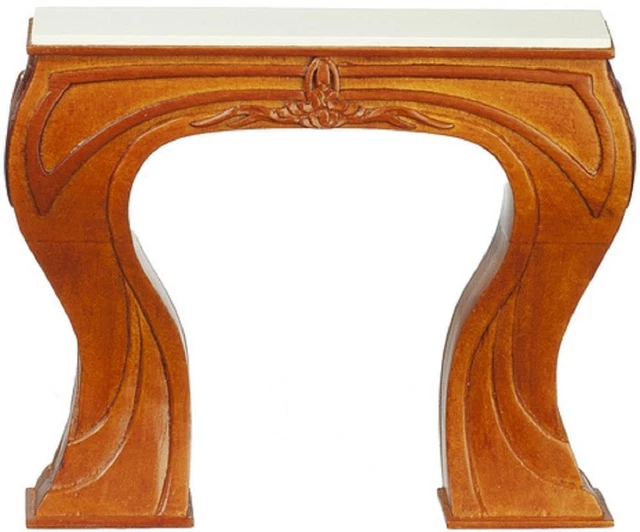 Cheminée Miniature Maison De Poupée 1:12 - Bois Vintage Rouge, Décoration Noël