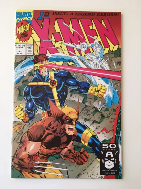 X-Men Vol 1 #1 Variant Cover 1C Marvel Comics Oct 1991 Jim Lee Claremont NM BIN