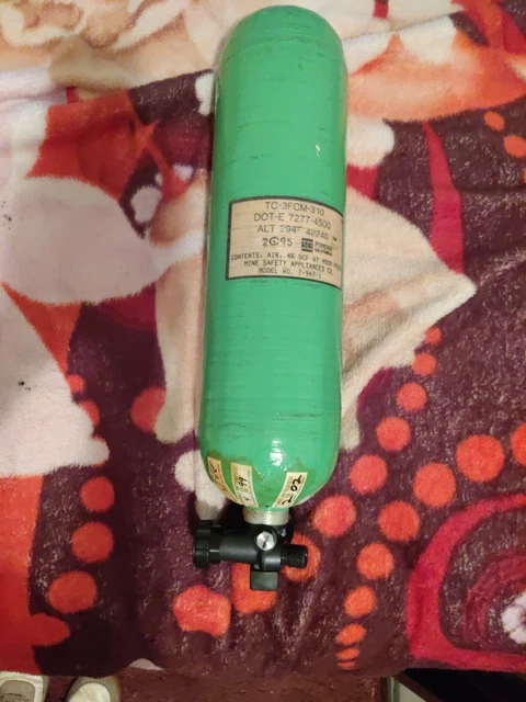 Bombola MSA Luxfer 30 Minuti 2216 Psi SCBA Per Vigili Del Fuoco - Con Valvola CGA 346 - USATO