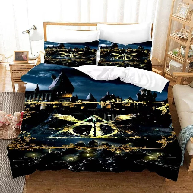 HARRY POTTER SINGLE/DOUBLE/QUEEN/KING Bed Quilt Cover Set 40.44 PicClick