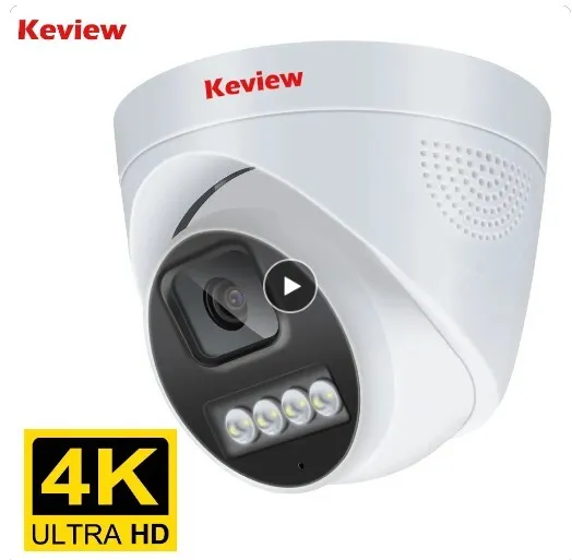 Keview 4K 4MP CCTV Outdoor Security IP POE Camera For NVR Surveillance onvif 3.6