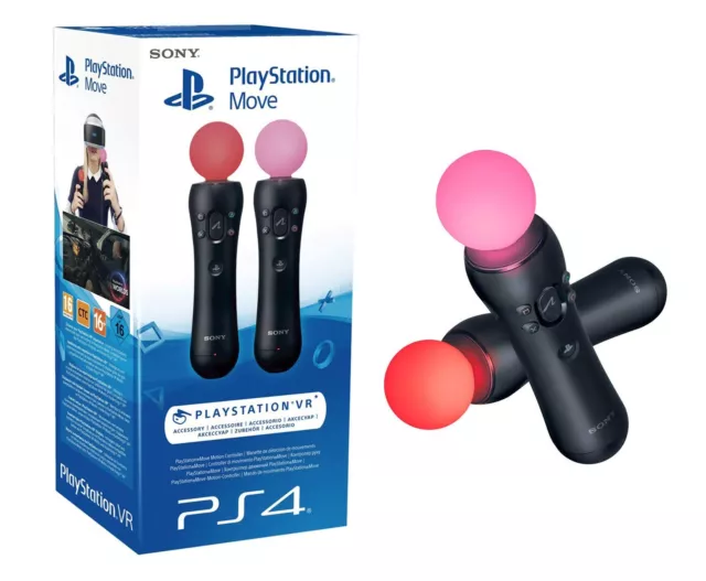 Sony PlayStation Move Motion Controller Twin Pack - Schwarz (PS3/PS4) (9924265)