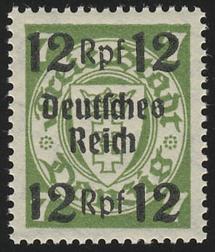 721 Danzig mit Aufdruck 12 Rpf auf 7 Pf **