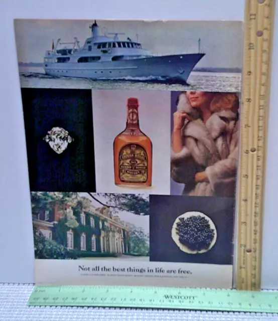 1974 vintage original print ad Chivas Regal Blended Scotch Whisky