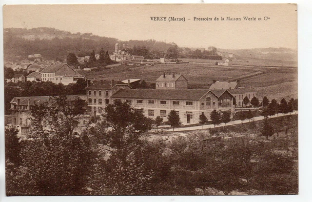 VERZY - Marne - CPA 51 - presses by the house WERLE et Cie