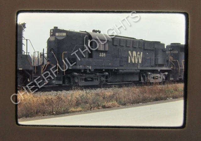 Original '76 Ektachrome Slide NW Norfolk Western 331 RS11 New Haven, IN   35K43