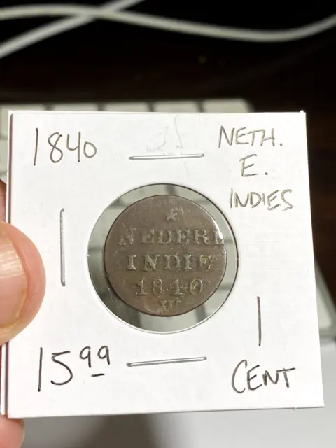 1840 Dutch East Indies 1 Cent
