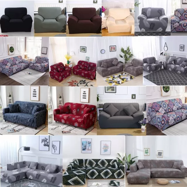 Universal Sofa Slipcover 1 2 3 4 Seats Couch Loveseat Sofa Protector Cover UK