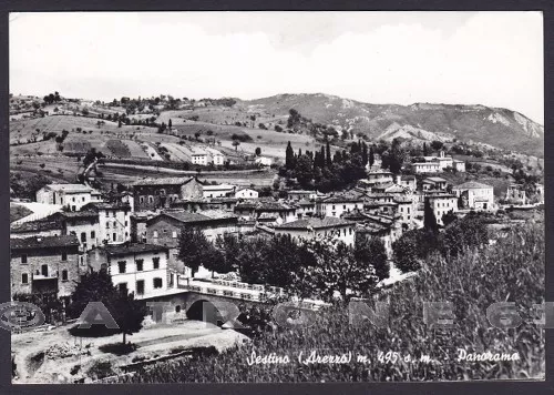 AREZZO SESTINO 04 PONTE Cartolina FOTOGRAFICA viaggiata