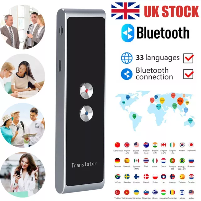 Smart Voice Translator Two Way Instant 33 Language Translator Device for Travel