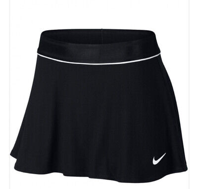Nike Court Da Donna Gonna A BALZE 2IN1 Tennis Skort Nero/Bianco Piccolo